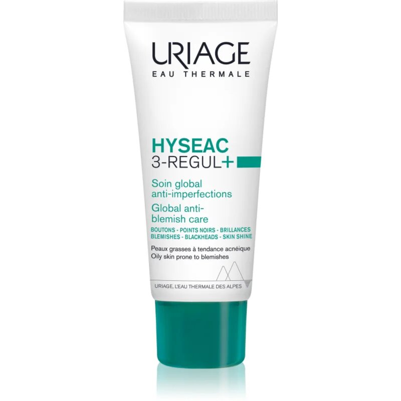 Uriage Hyseac 3-Regul+ Global Anti-Blemish Care matirajoča krema za kožo z nepravilnostmi 40 ml