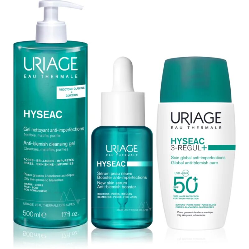 Uriage Hyseac Acne-Prone Skin Care Set set za mastno k aknam nagnjeno kožo