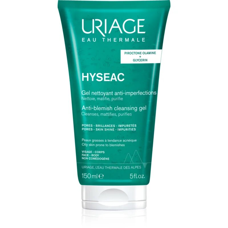 Uriage Hyseac Cleansing Gel nežni čistilni gel za obraz in telo 150 ml