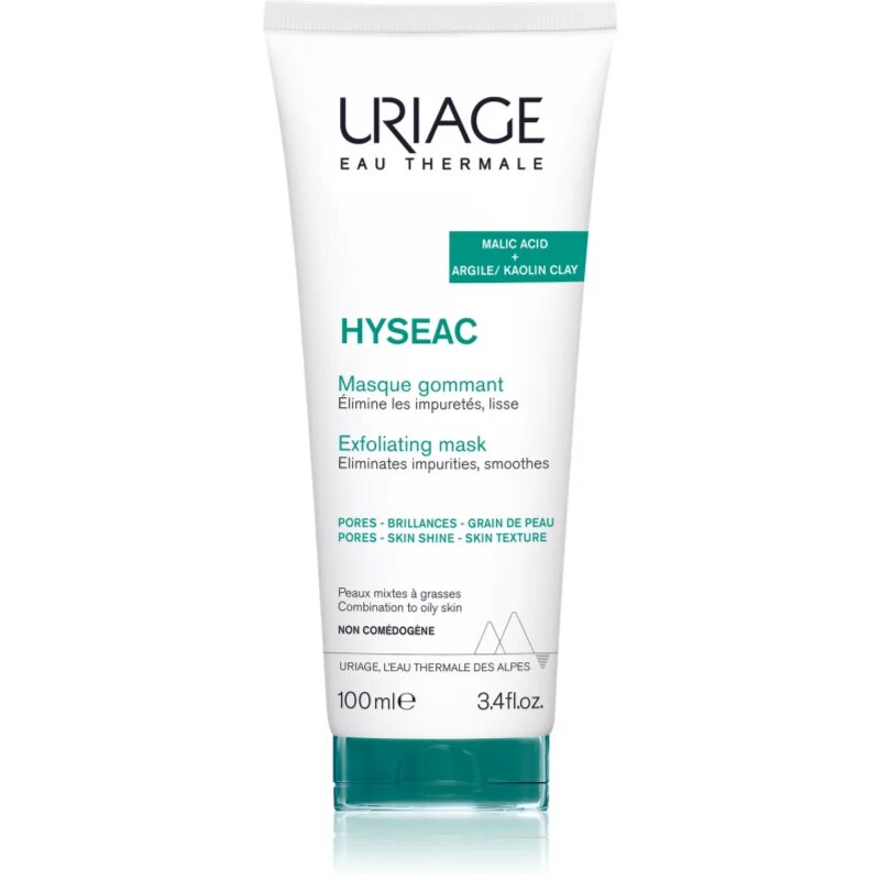 Uriage Hyseac Exfoliating Mask piling maska za mastno in mešano kožo 100 ml