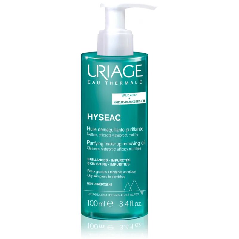 Uriage Hyseac Purifying Make-up Removing Oil čistilno olje za mastno k aknam nagnjeno kožo 100 ml