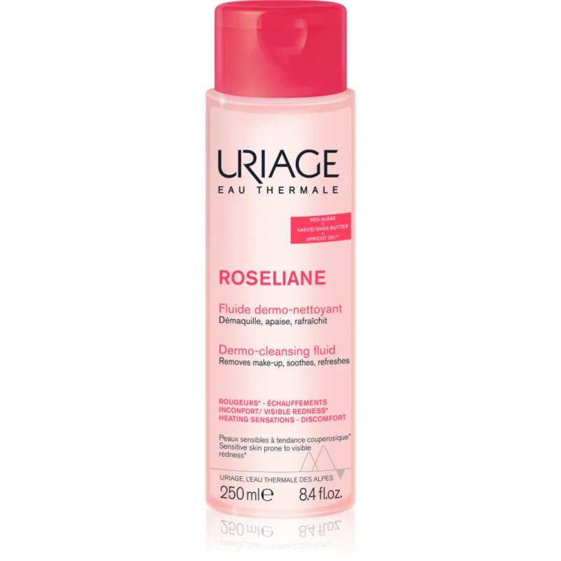 Uriage Roseliane Dermo-Cleansing Fluid čistilni fluid za pomiritev kože 250 ml