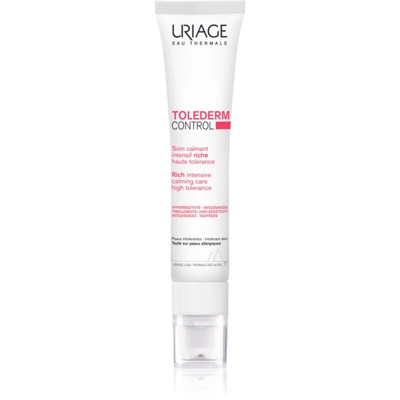 Uriage Toléderm Control Rich Soothing Care vlažilna pomirjajoča krema za občutljivo in netolerantno kožo 40 ml