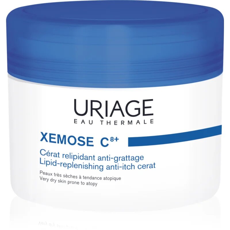 Uriage Xemose C8+ Lipid-Replenishing Anti-Itch Cerat pomirjajoče mazilo ki koži vrača lipide za zelo občutljivo suho in atopično kožo 200 ml