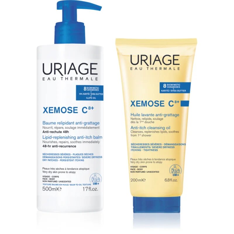 Uriage Xemose C8+ Set set za suho in ekcematozno kožo