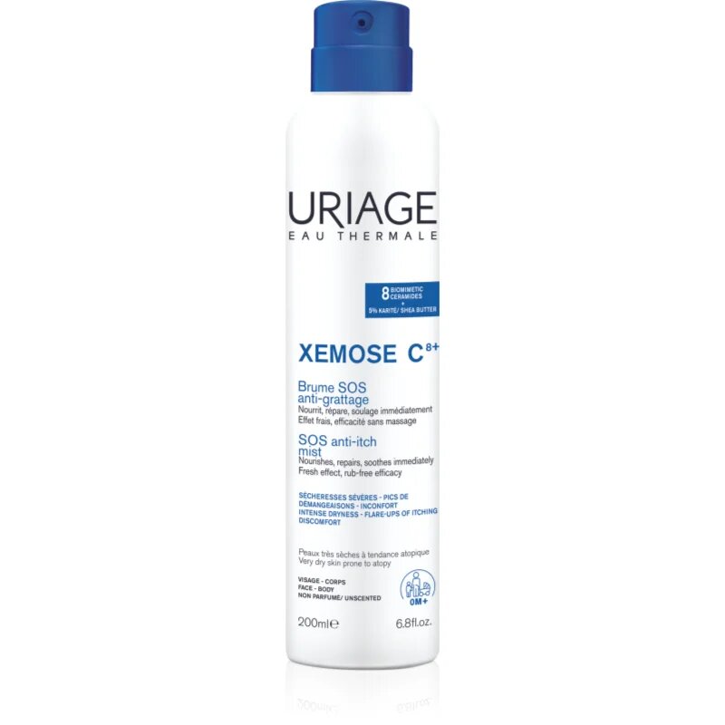 Uriage Xemose C8+ SOS Anti-Itch Mist SOS pršilo za takojšnje pomirjanje občutka srbenja 200 ml