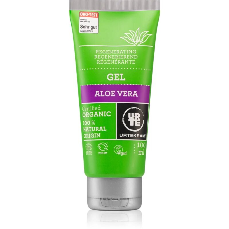 Urtekram Aloe Vera gel za intenzivno hidracijo in osvežitev kože z aloe vero 100 ml
