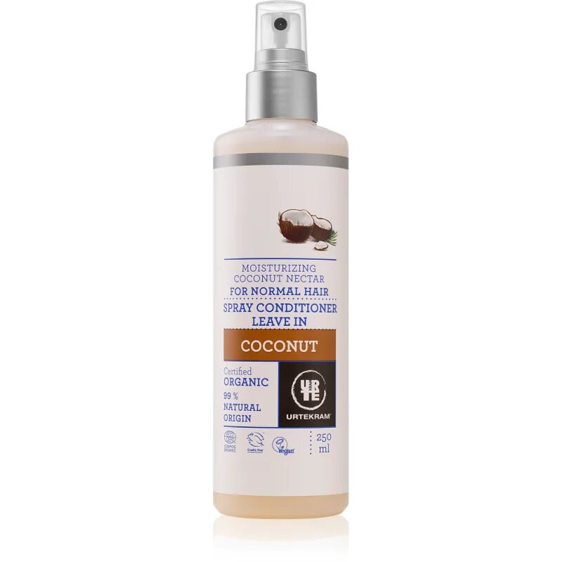 Urtekram Coconut regeneracijski balzam brez spiranja za hidracijo in sijaj 250 ml