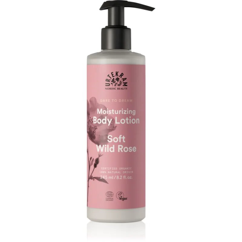 Urtekram Soft Wild Rose hranilni in vlažilni losjon za telo 245 ml