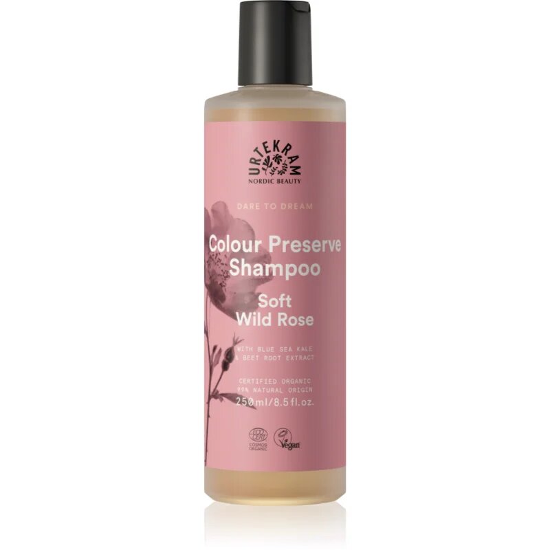 Urtekram Soft Wild Rose nežni šampon za barvane lase 250 ml