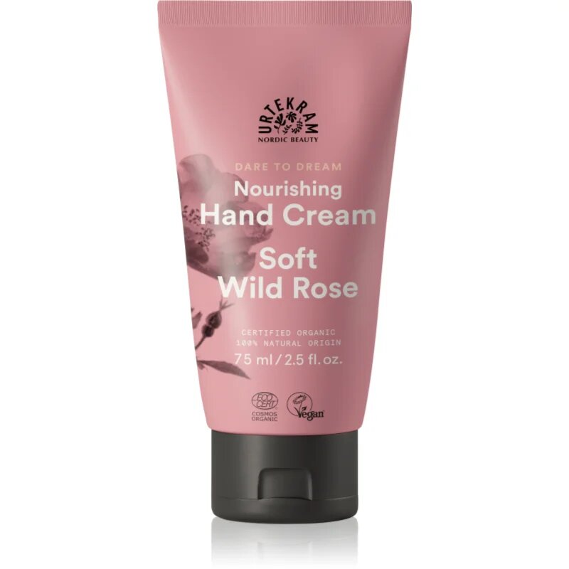 Urtekram Soft Wild Rose vlažilna krema za roke 75 ml