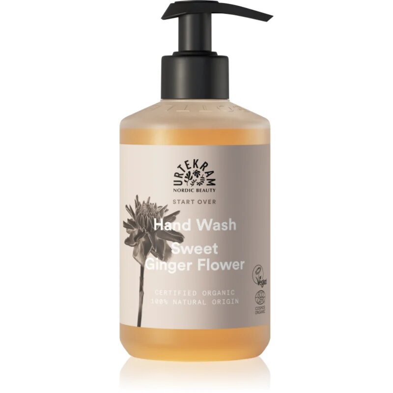 Urtekram Sweet Ginger Flower tekoče milo za roke z izvlečki aloe vere in ingverja 300 ml