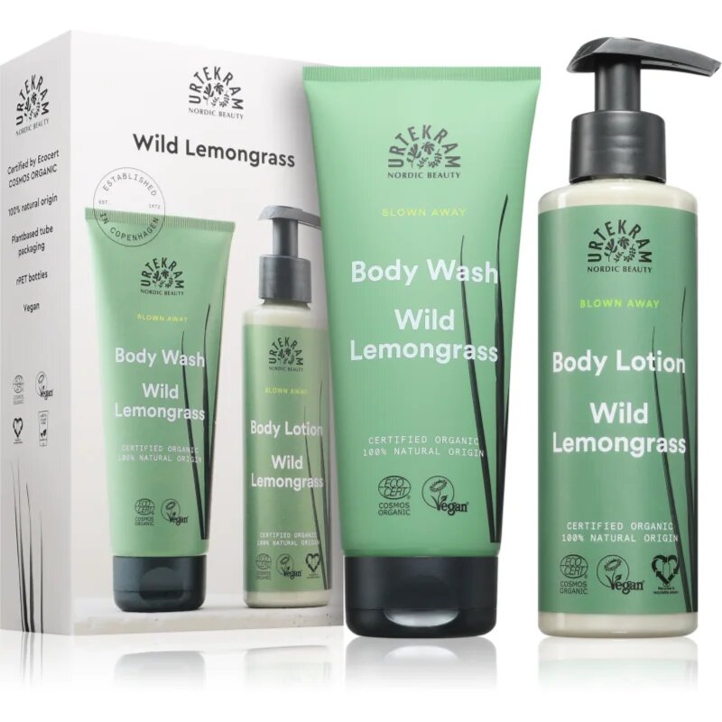 Urtekram Wild Lemongrass darilni set za telo