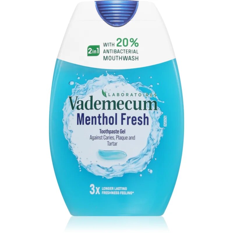 Vademecum 2 in1 Menthol Fresh zobna pasta in ustna voda 2v1 75 ml