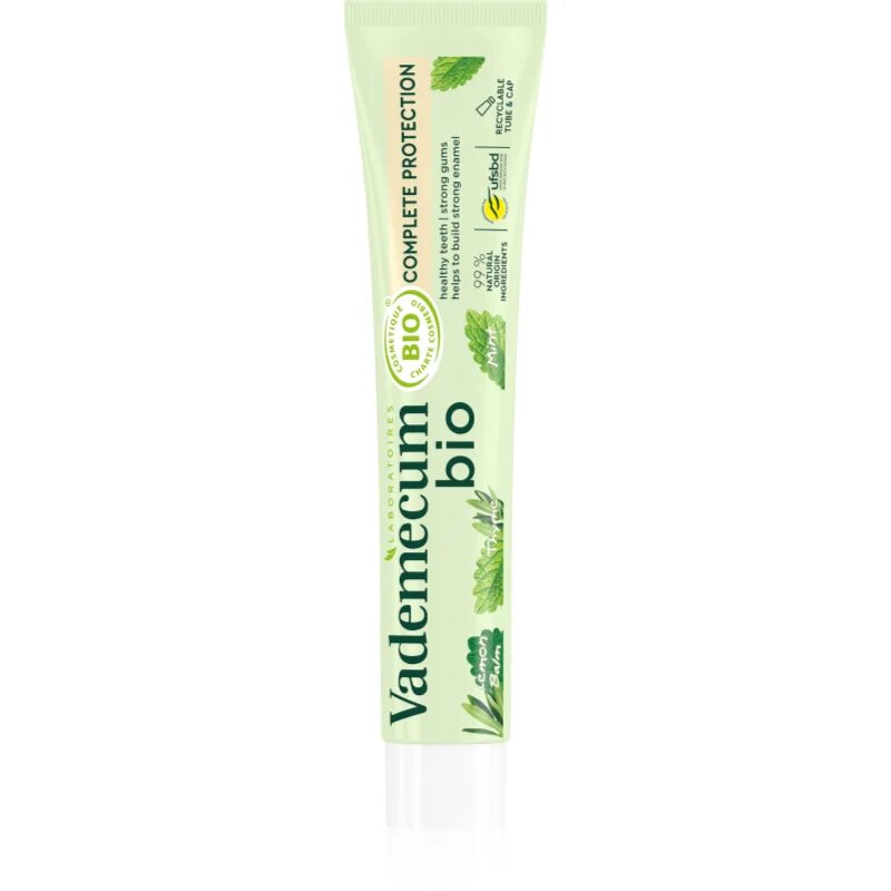 Vademecum BIO Complete Protection zeliščna zobna pasta za popolno dentalno nego 75 ml