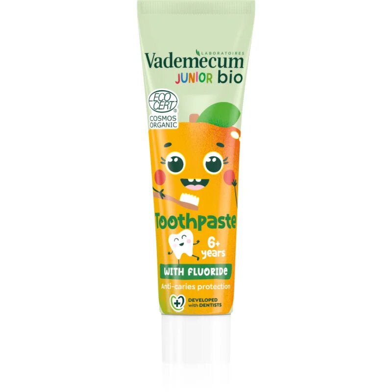 Vademecum BIO Junior otroška zobna pasta s fluoridom od 6 let Minty Mango 50 ml