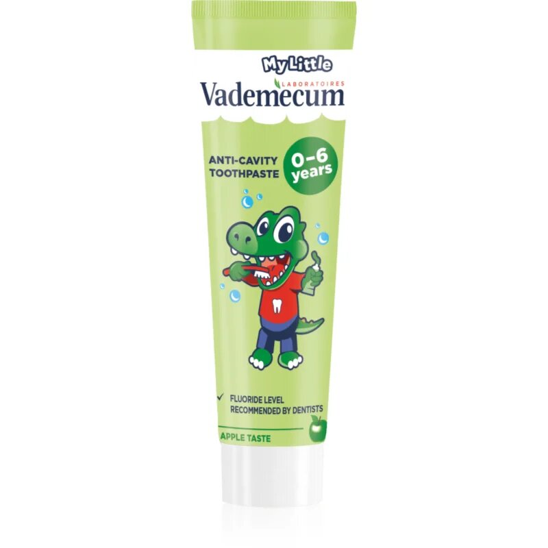 Vademecum My Little Apple otroška zobna pasta s fluoridom jabolko 50 ml