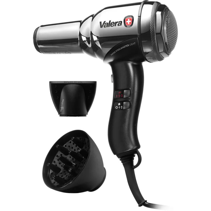 Valera Swiss Steel-Master Light sušilnik za lase Chrome 1 kos