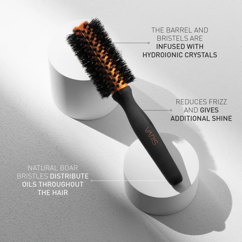VARIS Boar Brush okrogla krtača s ščetinami divjega prašiča Small 25 mm 1 kos