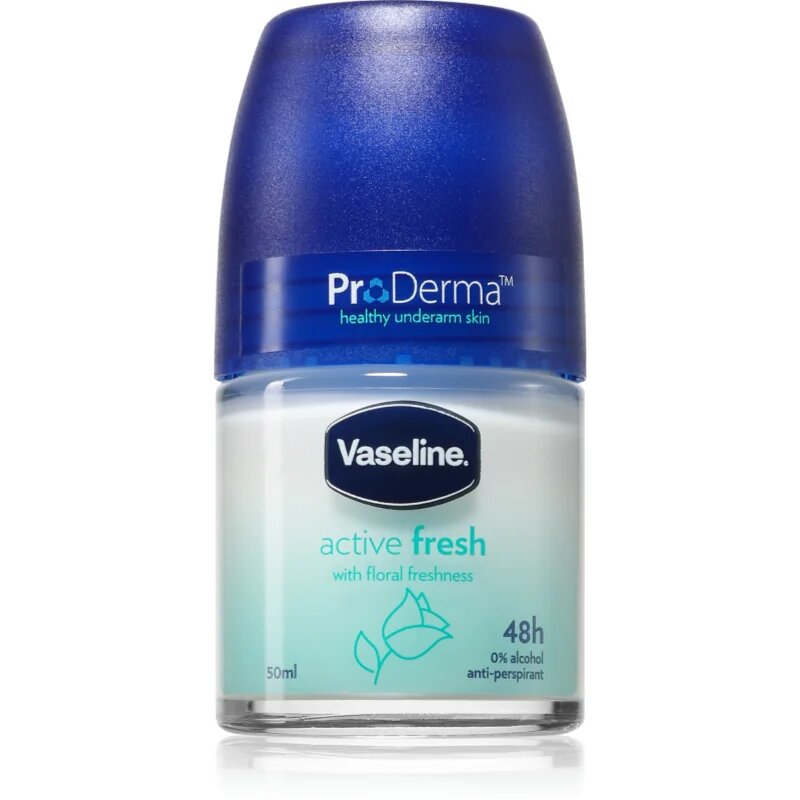 Vaseline Active Fresh Antiperspirant antiperspirant roll-on z vonjem cvetja 50 ml