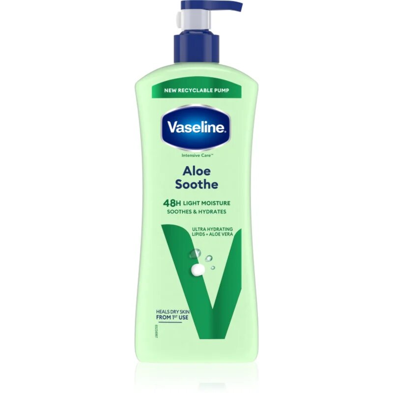 Vaseline Aloe Soothe vlažilni losjon za telo z aloe vero 600 ml