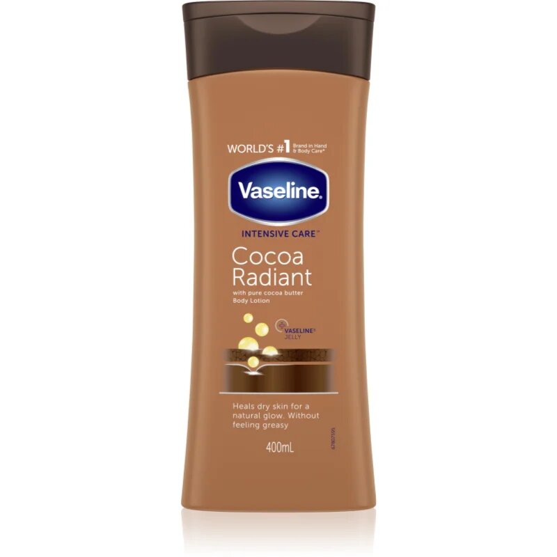 Vaseline Cocoa Radiant vlažilni losjon za telo s kakavovim maslom 400 ml