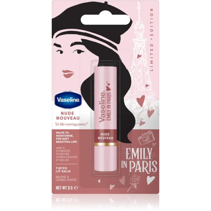 Vaseline Emily In Paris tonirani balzam za ustnice odtenek Nude Nouveau 3 g