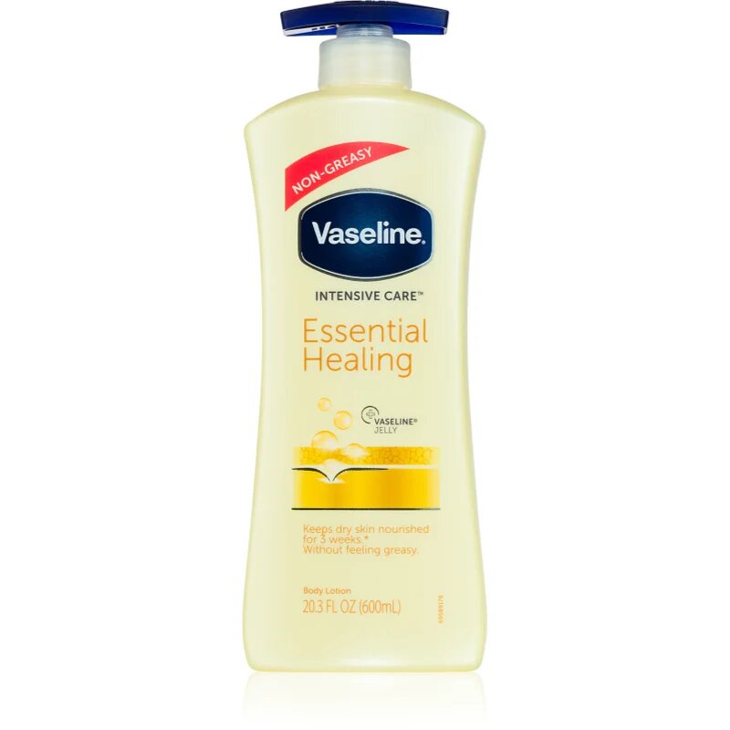 Vaseline Intensive Care vlažilni losjon za telo z dozirno črpalko Essential Healing 600 ml