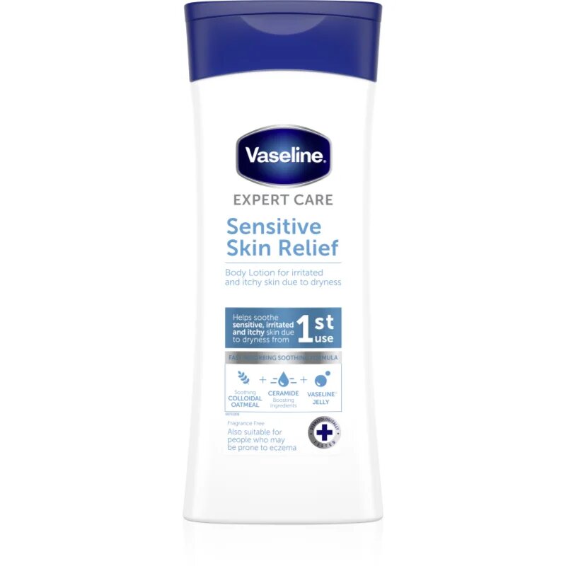 Vaseline Sensitive Skin Relief losjon za telo za občutljivo kožo 400 ml