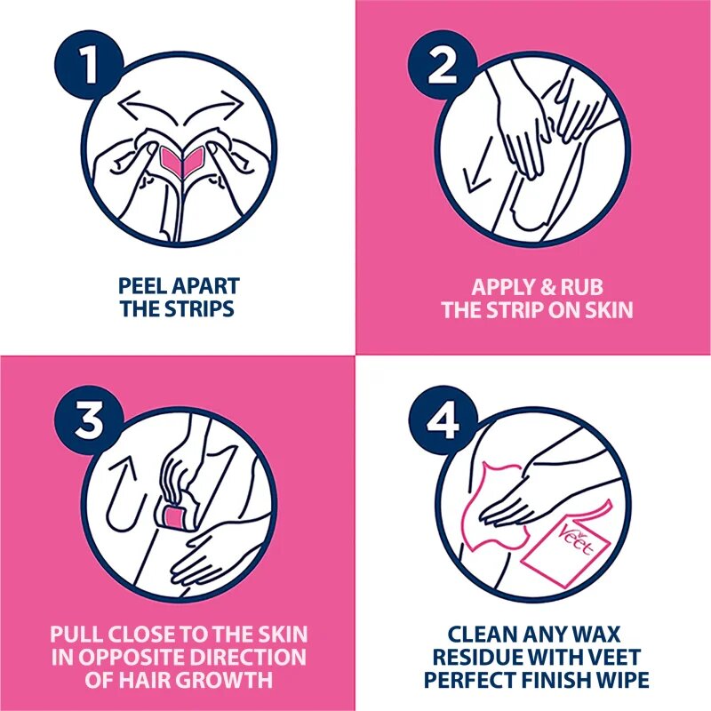 Veet Professional Sensitive Skin depilacijski trakovi za občutljivo kožo 40 kos