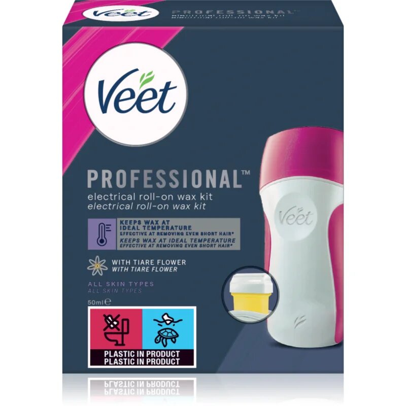 Veet Professional Tiare Flower set za depilacijo na osnovi vročega voska