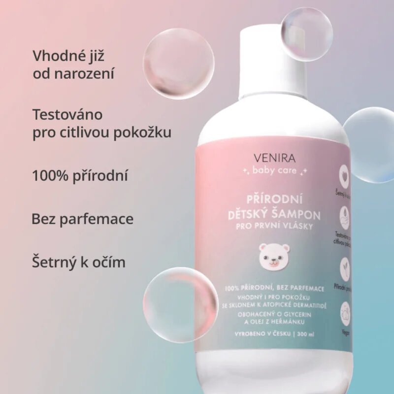 Venira Natural Shampoo for Baby's First Hair nežni šampon za otroke od rojstva 300 ml