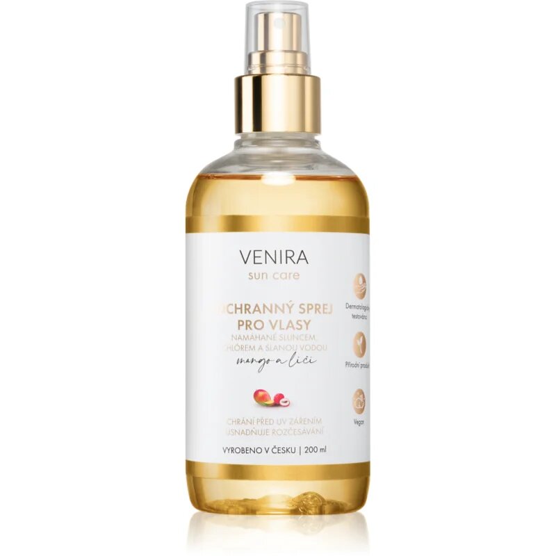Venira Protective Hair Spray zaščitno pršilo za lase izpostavljene soncu z vonjem Mango and Lychee 200 ml
