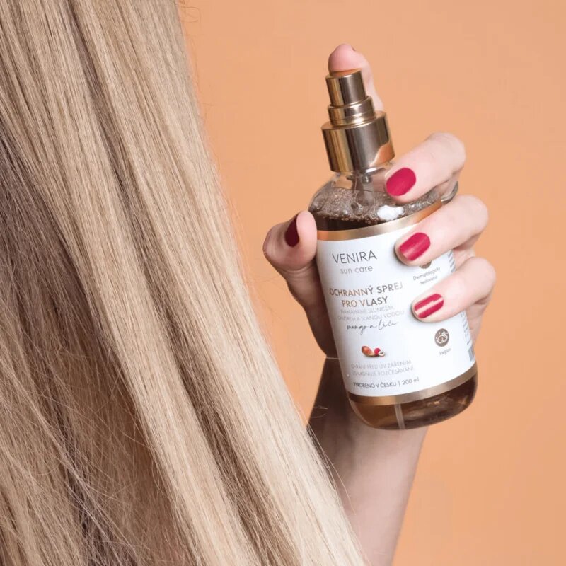 Venira Protective Hair Spray zaščitno pršilo za lase izpostavljene soncu z vonjem Mango and Lychee 200 ml