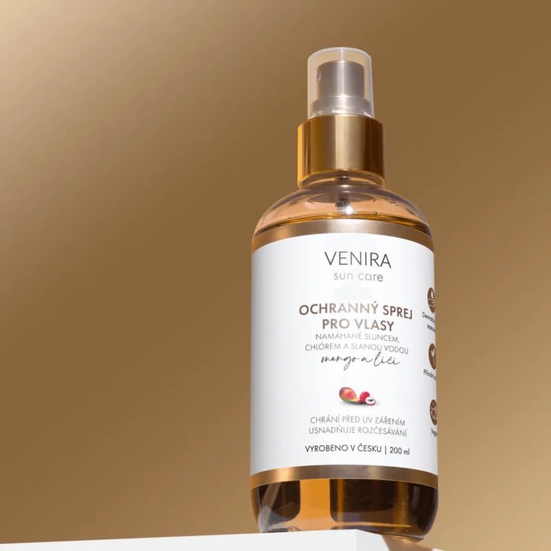 Venira Protective Hair Spray zaščitno pršilo za lase izpostavljene soncu z vonjem Mango and Lychee 200 ml