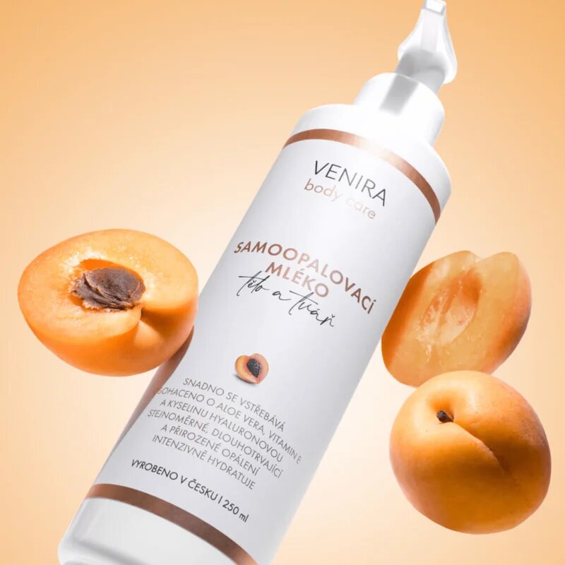 Venira Self-Tanning Lotion samoporjavitvena krema za telo in obraz Apricot 250 ml
