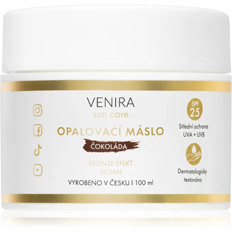 Venira Tan Body Butter Bronze maslo za sončenje Chocolate 100 ml