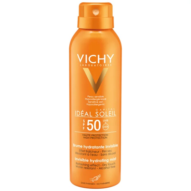 Vichy Capital Soleil nevidno vlažilno pršilo SPF 50 200 ml