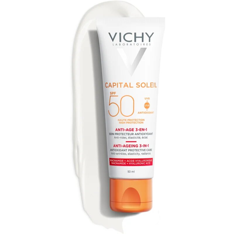Vichy Capital Soleil zaščitna krema proti staranju kože SPF 50 50 ml
