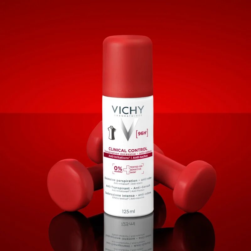 Vichy Clinical Control antiperspirant proti prekomernemu potenju 125 ml