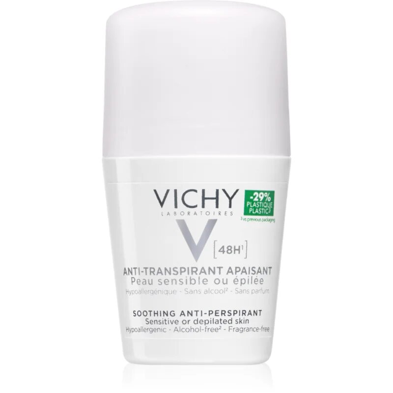 Vichy Deodorant 48h deodorant roll-on za občutljivo in razdraženo kožo 50 g