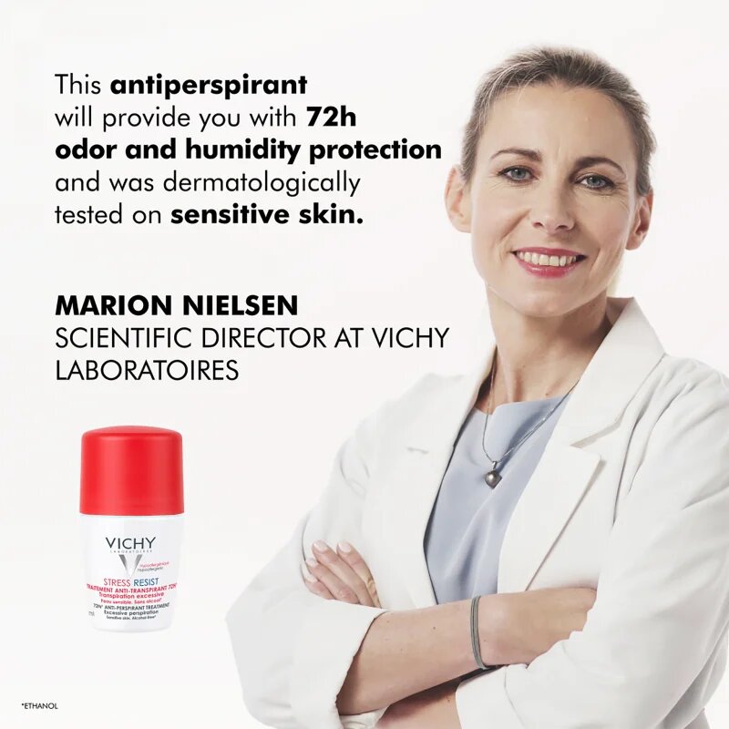 Vichy Deodorant 72h roll-on proti prekomernemu potenju 50 ml