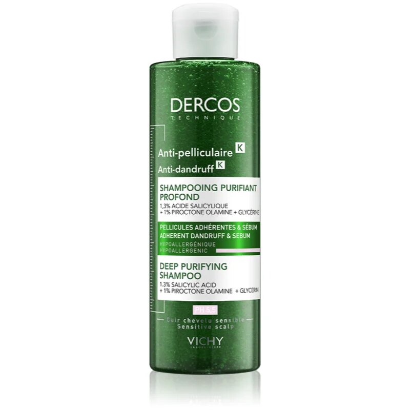 Vichy Dercos Anti-Dandruff K šampon proti prhljaju s piling učinkom 250 ml