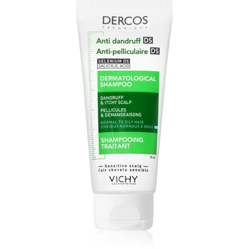Vichy Dercos Anti-Dandruff šampon proti prhljaju za normalne in mastne lase 95 ml