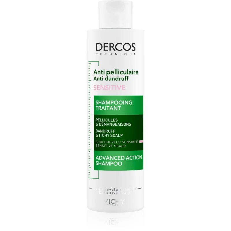 Vichy Dercos Anti-Dandruff Sensitive pomirjajoči šampon za občutljivo lasišče proti prhljaju 200 ml