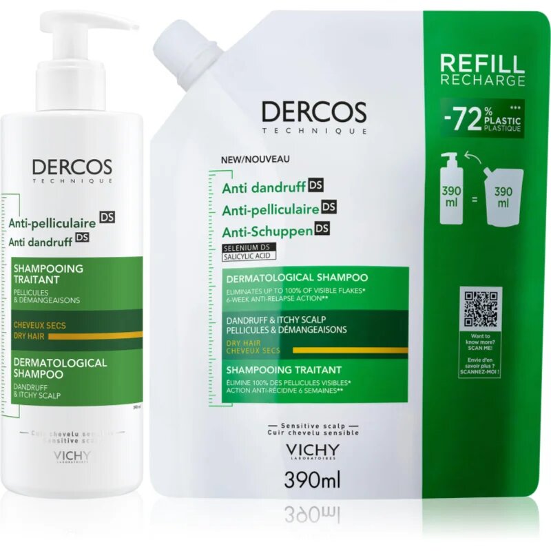 Vichy Dercos Anti-Dandruff set proti prhljaju za suhe lase