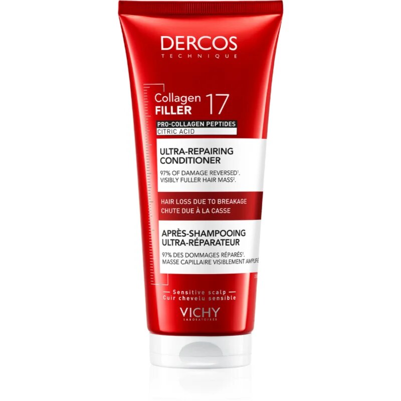 Vichy Dercos Collagen Filler 17 intenzivni regeneracijski balzam 200 ml