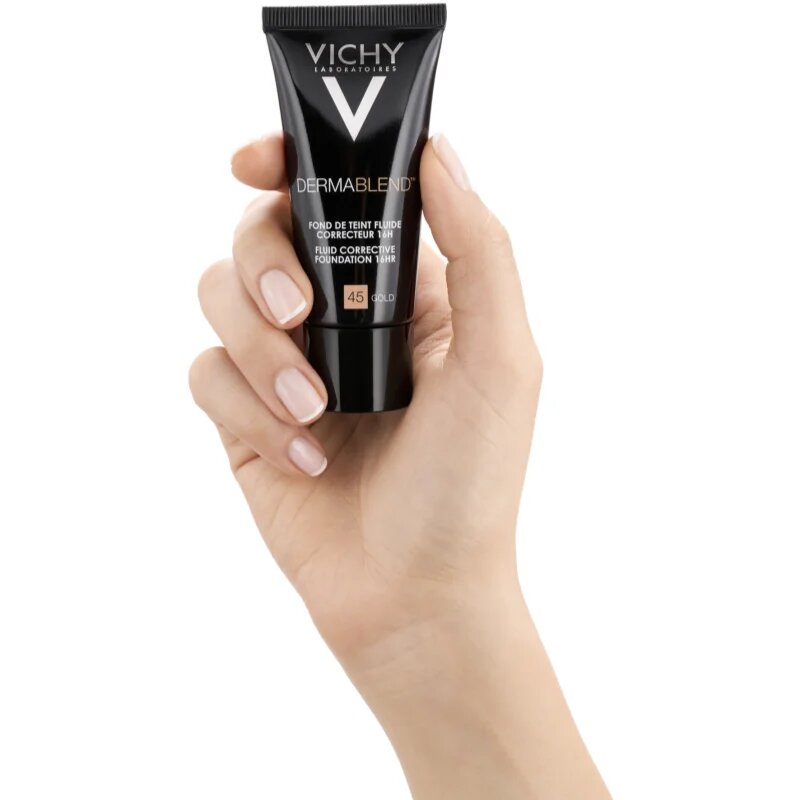 Vichy Dermablend korektivni tekoči puder z UV faktorjem odtenek 45 Gold 30 ml