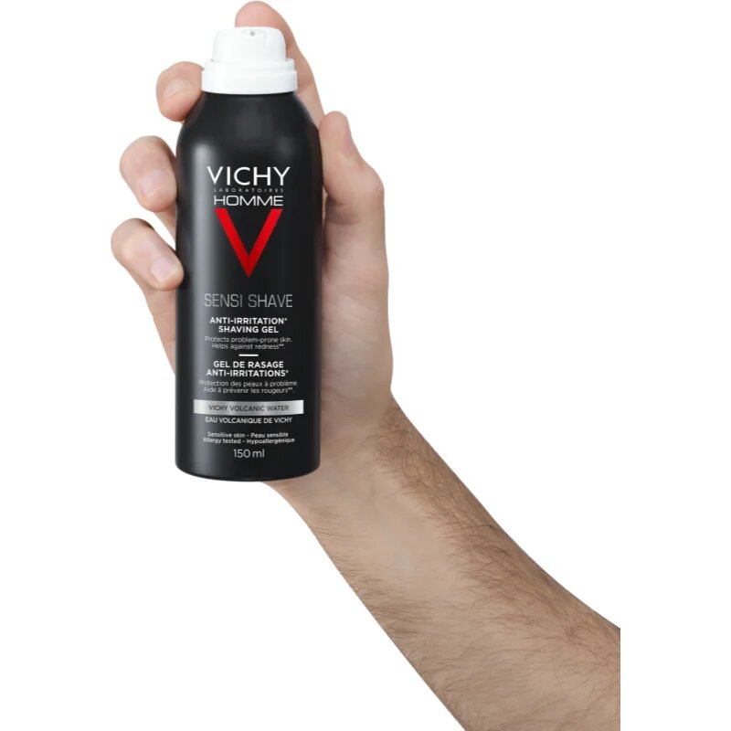Vichy Homme Anti-Irritation gel za britje za občutljivo in razdraženo kožo 150 ml