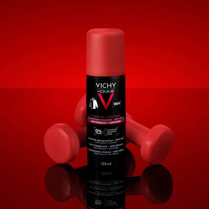 Vichy Homme Clinical Control antiperspirant proti prekomernemu potenju 125 ml
